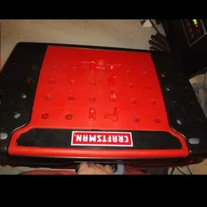 Kids craftsman carry tool box that's a wKids craftsman carry toolork k bench too